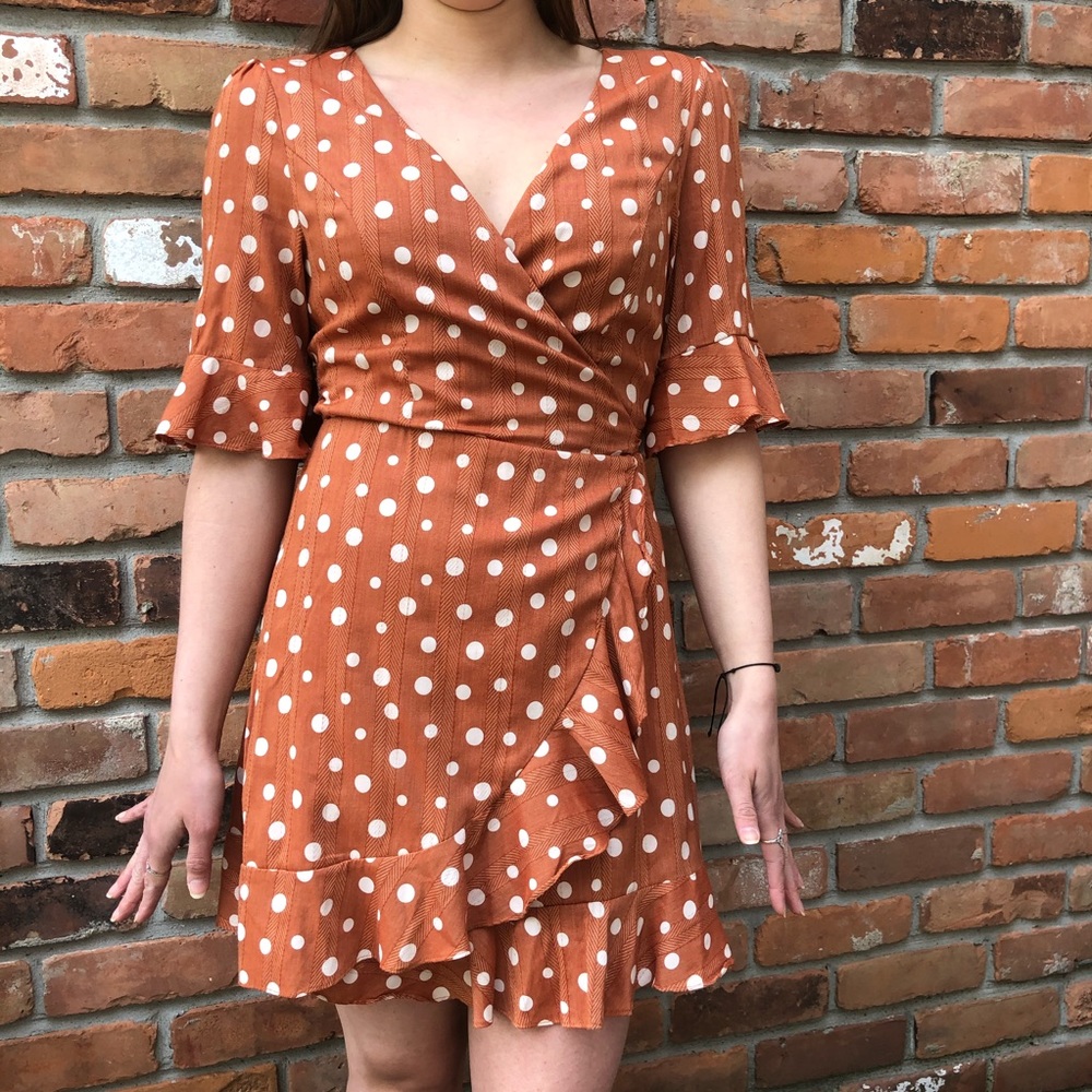 Polka Dot Wrap Dress